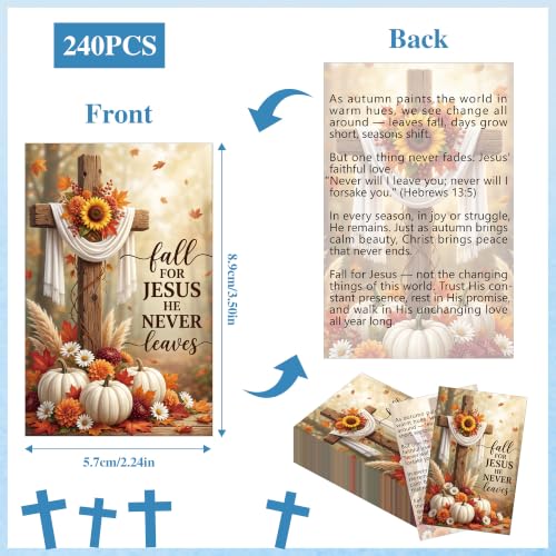 Spanish Gospel Tract Cards, Christian Evangelism Scripture Cards - color: fall for jesus