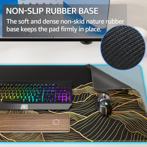 KTRIO Large Gaming Mouse Pad, Desk Mat, 31.5 x 15.7 in, Bright Rise, XXL - color: Bright Rise, size: 31.5l X 15.7w Inches