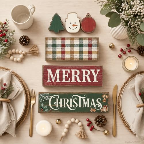 Christmas Decorations Indoor, Merry Christmas Snowman Tree Home Decor - style: Christmas