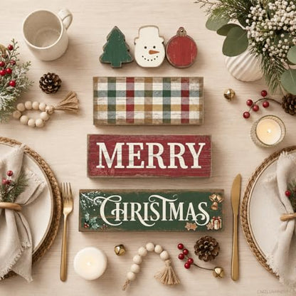 Christmas Decorations Indoor, Merry Christmas Snowman Tree Home Decor - style: Christmas