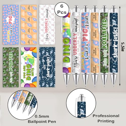 6PCS Animal Pun Ballpoint Pens - Cute and Fun Pens with Smooth Writing Quick-Dry Ink, Inspirational School Supplies and Office Decor, Gift for Students, Teachers and Colleague - style: Animal