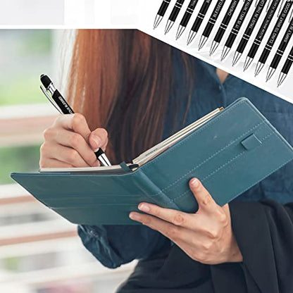 Zonon 12 Pcs Inspirational Pens, Motivational Ballpoint Pen Gifts for Women - color: Black, style: Bible Style