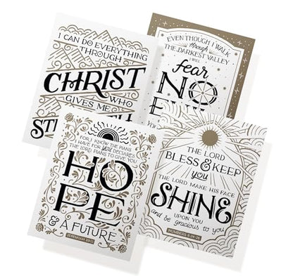 Twigs Paper Scripture Encouragement Greeting Cards, 12 Blank Note Cards - color: Scripture Encouragement, size: 12-Count