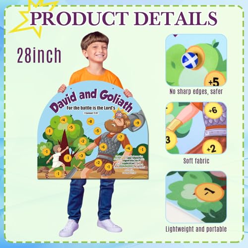 Soulchen David and Goliath Dart Board Game for Kids Religious Activities
