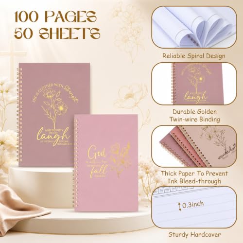 Supervitae 12 Pack Christian Journals Notebooks Gifts for Women,Aesthetic - style: Aesthetic