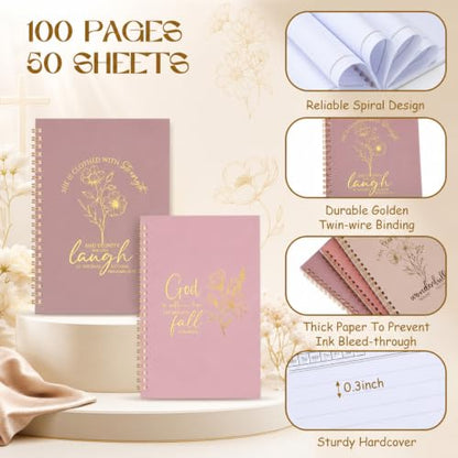 Supervitae 12 Pack Christian Journals Notebooks Gifts for Women,Aesthetic - style: Aesthetic