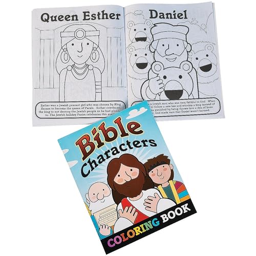 Fun Express - Bible Story Coloring Book - Stationery - Activity Books - Coloring Books - 12 Pieces