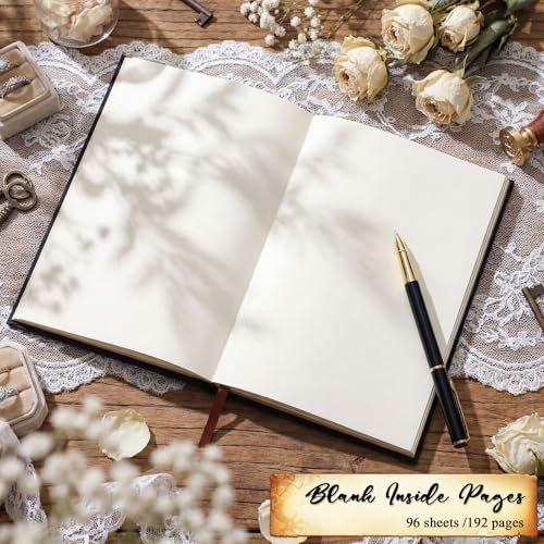 Engrowtic Wedding Officiant Book with Pen 5.25x8.25,Black,Vivid - color: Black, style: Vivid