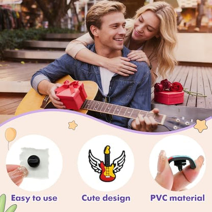 Cute Pins Bulk, Funny Lapel Badge Pins Rubber Brooch Pins for Backpacks, Hats, Bags - style: Music-22PCS