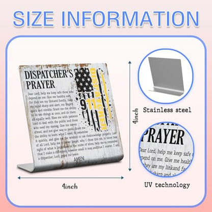 Appreciation Dispatcher Gifts, Dispatcher's Prayer Gifts for Dispatcher, Retirement Prayer Gifts for Dispatchers, Birthday Christmas Gifts for Dispatcher, Dispatcher Desk Decor Sign XLK499 - style: Dispatcher's Prayer