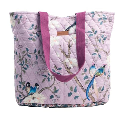 Maison d' Hermine Shopping Bags Cotton Quilted Tote Bag with Zipper Pockets - color: 009 - Osaka