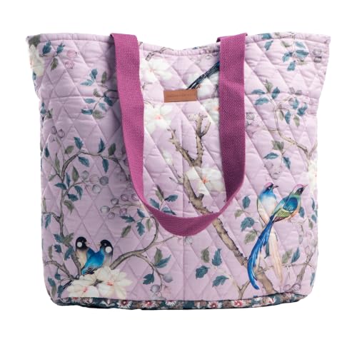 Maison d' Hermine Shopping Bags Cotton Quilted Tote Bag with Zipper Pockets - color: 009 - Osaka