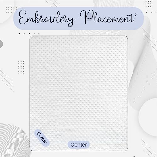 Embroidered Blanket Baby – Beautiful Monogrammed Large Personalized for Boys and Girls Soft Polyester with Custom Name 28 x 34-inch Purple - color: Purple