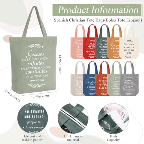 Paterr 20 Pcs Christian Tote Makeup Bag - color: Vivid Color, style: Spanish