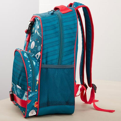 Personalization Universe Kids Backpack - Space Embroidered All Over Print by Stephen Joseph, Perfect for Boys and Girls, Customizable School Bag with Name, Personalized Embroidered Bookbag - style: Space