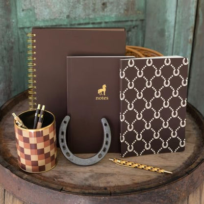 Pearhead Horse Journal Set of 2, Brown Softcover Lined Notebooks - color: Brown Horses Composition Notebooks, 2-Pack