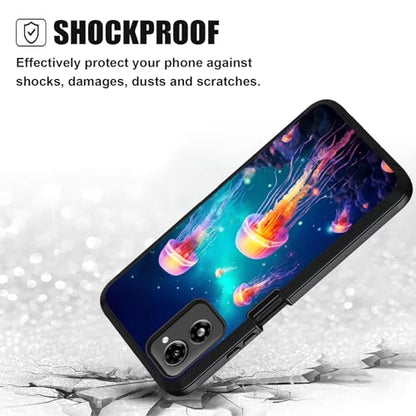 Designed for Moto G Power 5G 2024 Case, Military Grade Heavy Duty 3-Layer Shockproof Full-Body Protective Cover for Motorola Moto G Power 5G 2024, Jellyfish - color: Jellyfish