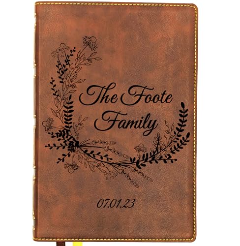 Personalized NKJV Bible, Custom Holy Bible, New King James Version (Wreath Family Name) - style: Wreath Family Name