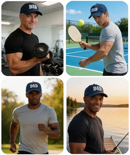 Dad Hats for Men, 3D Embroidered Dad Baseball Cap - color: Navy Blue