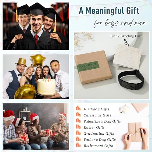 AryaHozel American Flag Cross Bracelet, Christian Gifts for Men Boys - style: Behind You