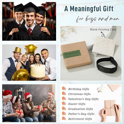 AryaHozel American Flag Cross Bracelet, Christian Gifts for Men Boys - style: Behind You