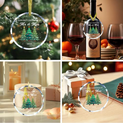 First Christmas Married Ornament 2026,Wedding Gifts - style: Wedding 2026