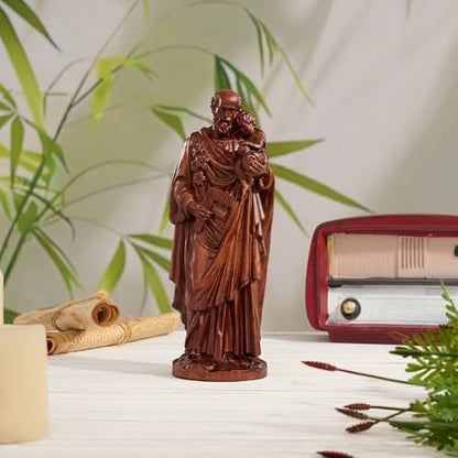 BGCarvedGrace St.Joseph Holding Baby Jesus Statue - color: St.joseph, size: 4 Inch