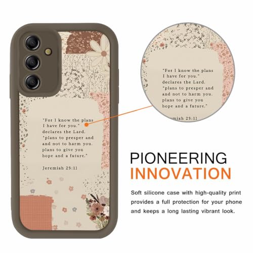 Christian Case for Samsung Galaxy S25, Aesthetic Bible Verse Flower Pattern Design Collage Phone Cover, TPU Shockproof Protective Shell for Samsung S25 6,2" - color: Flower