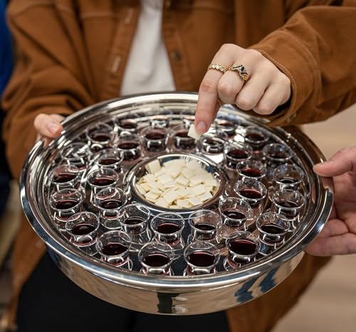 Broadman RemembranceWare Communion One Pass Tray & Disk, Silver