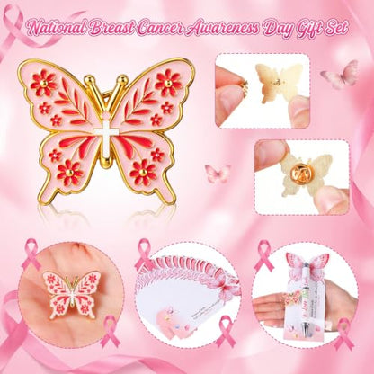 Motiskyy 50 Set Breast Cancer Awareness Gifts Bulk for Women