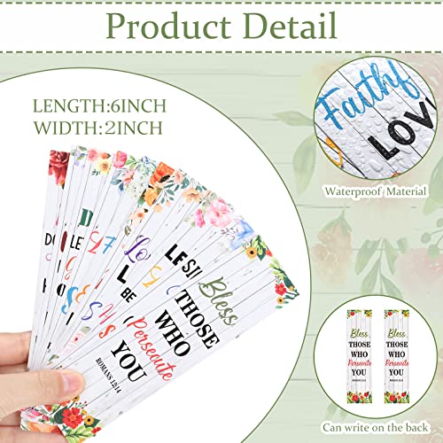 Sinmoe 120 Pcs Bible Christian Scripture Bookmarks Pens Notebooks Bulk