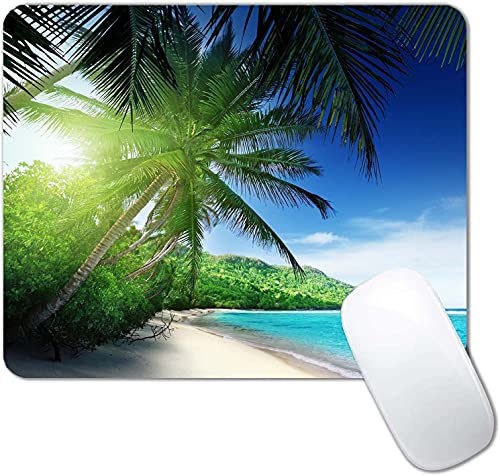 Beach in Sunset Mouse Pad,Non-Slip Rubber Base Wireless Gaming MousePads for Computers Laptop Office,Cute Mouse Pads with Designs for Women - color: S132
