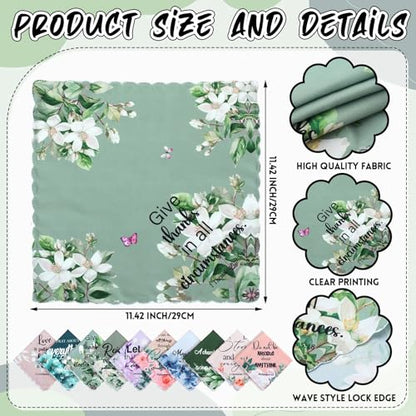 Hahafelt Boho Christian Handkerchiefs for Women - style: Watercolor