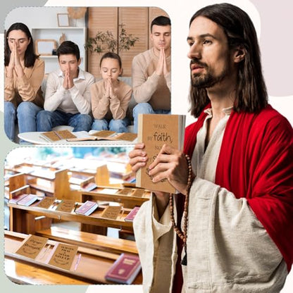 Resurhang 30 Sets Christian Gifts Bulk Bible Notebook Religious Pen,Morandi - color: Morandi