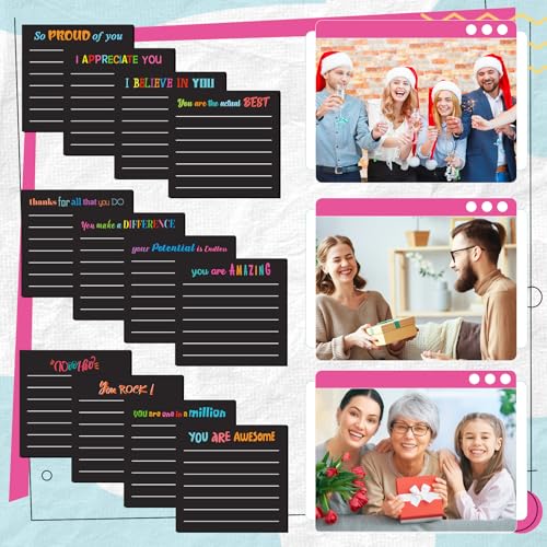 Yinder 24 Pcs Inspirational Sticky Notes Gifts, Appreciation, Black - color: Black, size: Appreciation