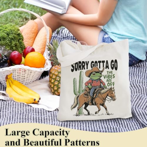 Canvas Tote Bag for Women - color: Frog