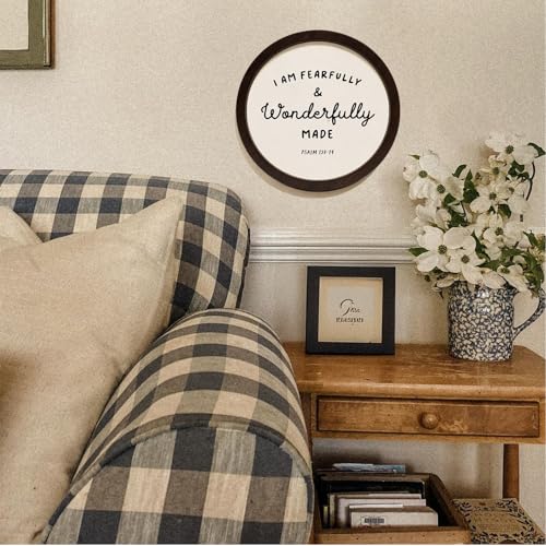 SkyCozy Christian Bible Verses Framed Wall Art Decor 10x10 Inch - color: Bible(Wooden)-08