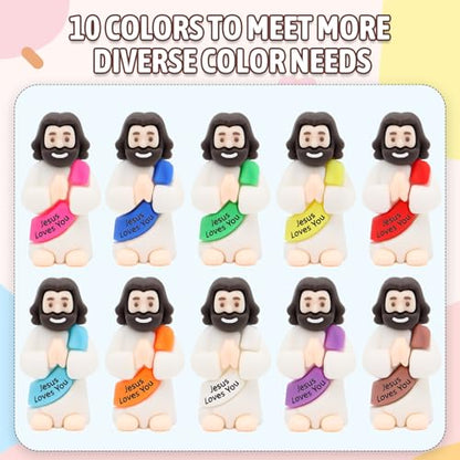 100pcs Praying Jesus Figures, Mini Jesus Figurines in Bulk for Easter Gifts - size: 100pcs Little Jesus