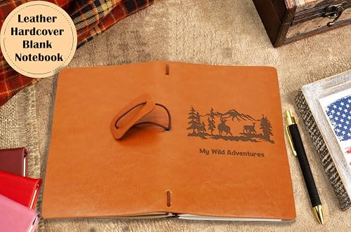 ZVMIS Vacations Gift-Travel Memory Record-My Wild Adventures-Best Friends Gift-Travel Enthusiast-Birthday Retirement Christmas Graduation Present-Refillable Travel Photo Diary Journal - style: Style51-my wild adventures+deer