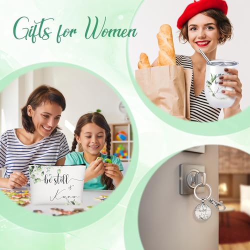 Inbagi 3 Pcs Christian Gifts for Women Be Still and Know Religious Gifts