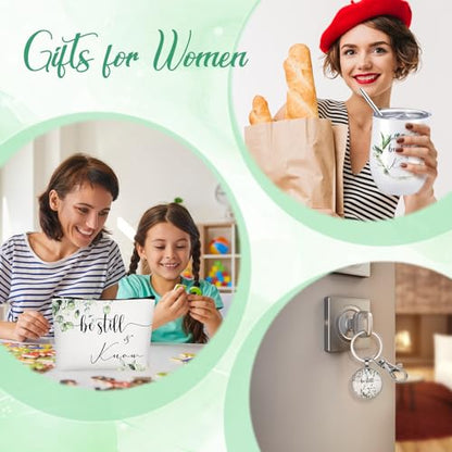 Inbagi 3 Pcs Christian Gifts for Women Be Still and Know Religious Gifts