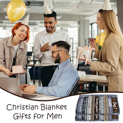 Wxiben Spanish Christian Gifts for Men Religious Throw Blanket, 50x60 Inch - color: Spanish Christian