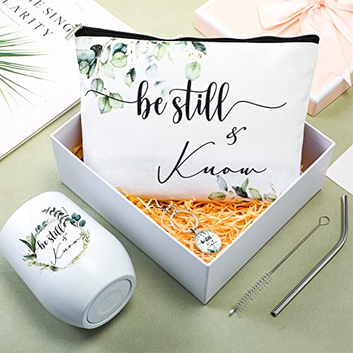 Inbagi 3 Pcs Christian Gifts for Women Be Still and Know Religious Gifts
