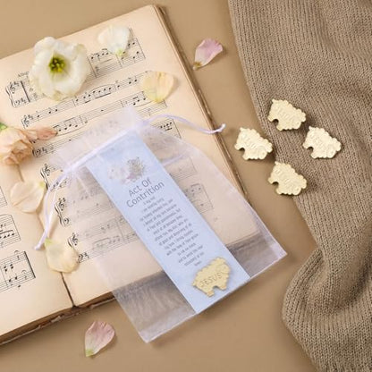Supervitae 12 Set First Reconciliation Pin Gifts Jesus Sheep Pins Bookmarks - style: First Reconciliation