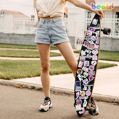 BEATRI Gymnastics Stickers 50Pcs Vinyl Waterproof Gymnastics Gifts Decor - color: Gymnastics Stickers