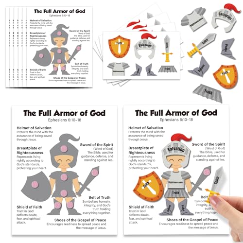 Soulchen Armor of God Felt Christian Craft Set for Sunday School, 24 Packs
