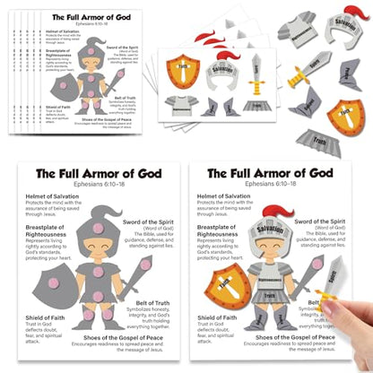 Soulchen Armor of God Felt Christian Craft Set for Sunday School, 24 Packs