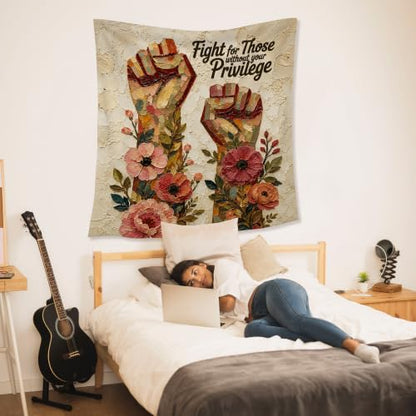 HUGANE Social Justice Feminist Tapestry Wall Decor 50x60 Inch - color: colour-10