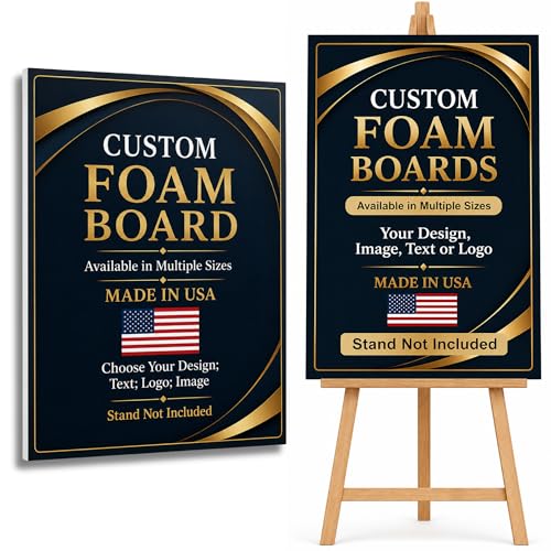 Custom Poster Boards by BCB Print | Personalized Foam Display Sign | Lightweight Durable Presentation Board | Premium Graphic Printing | Made in USA | 24x36 inch (Stand not Included) - color: Foam Board