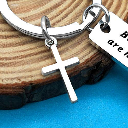 Xiahuyu Christian Keychain - Bible Verse Baptism & Communion Gift - Inspirational Religious Gifts for Women & Men - color: Christian-2